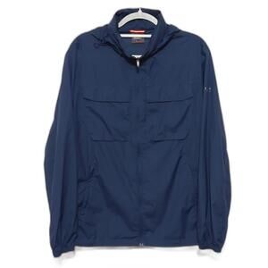 NORTHLAND PROFESSIONAL FULL ZIP‎ BLUE LIGHTWEIGHT WINDBREAKER MENS LARGE
